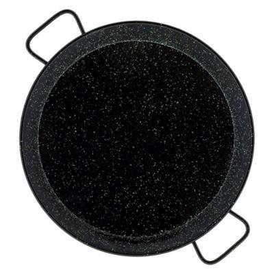 17 Inch Enameled Steel Paella Pan - Serves 8