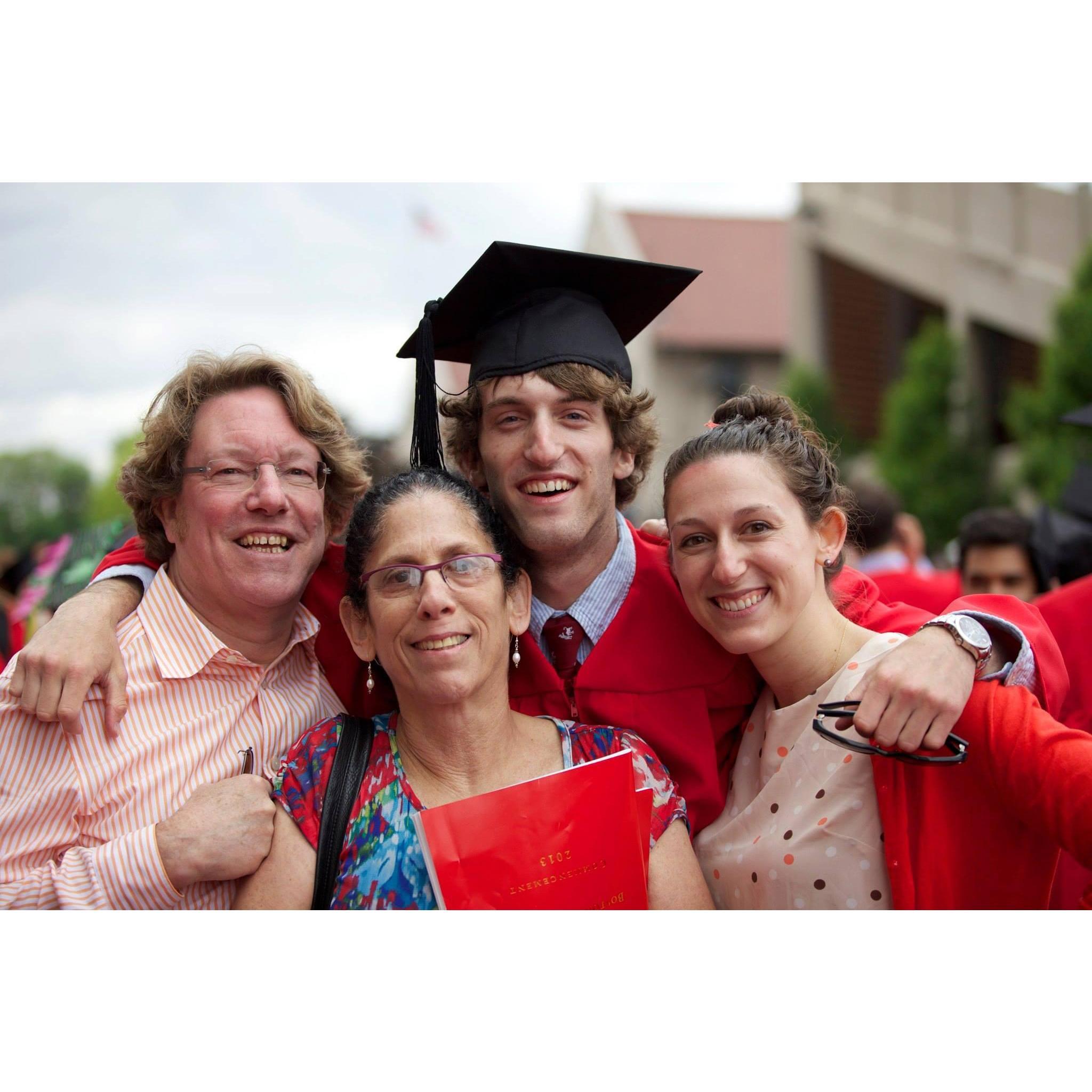 The Hartman's on graduation day.  Isabelle took this photo but we weren't officially dating yet so I ran away quickly after snapping the pic because I was nervous.