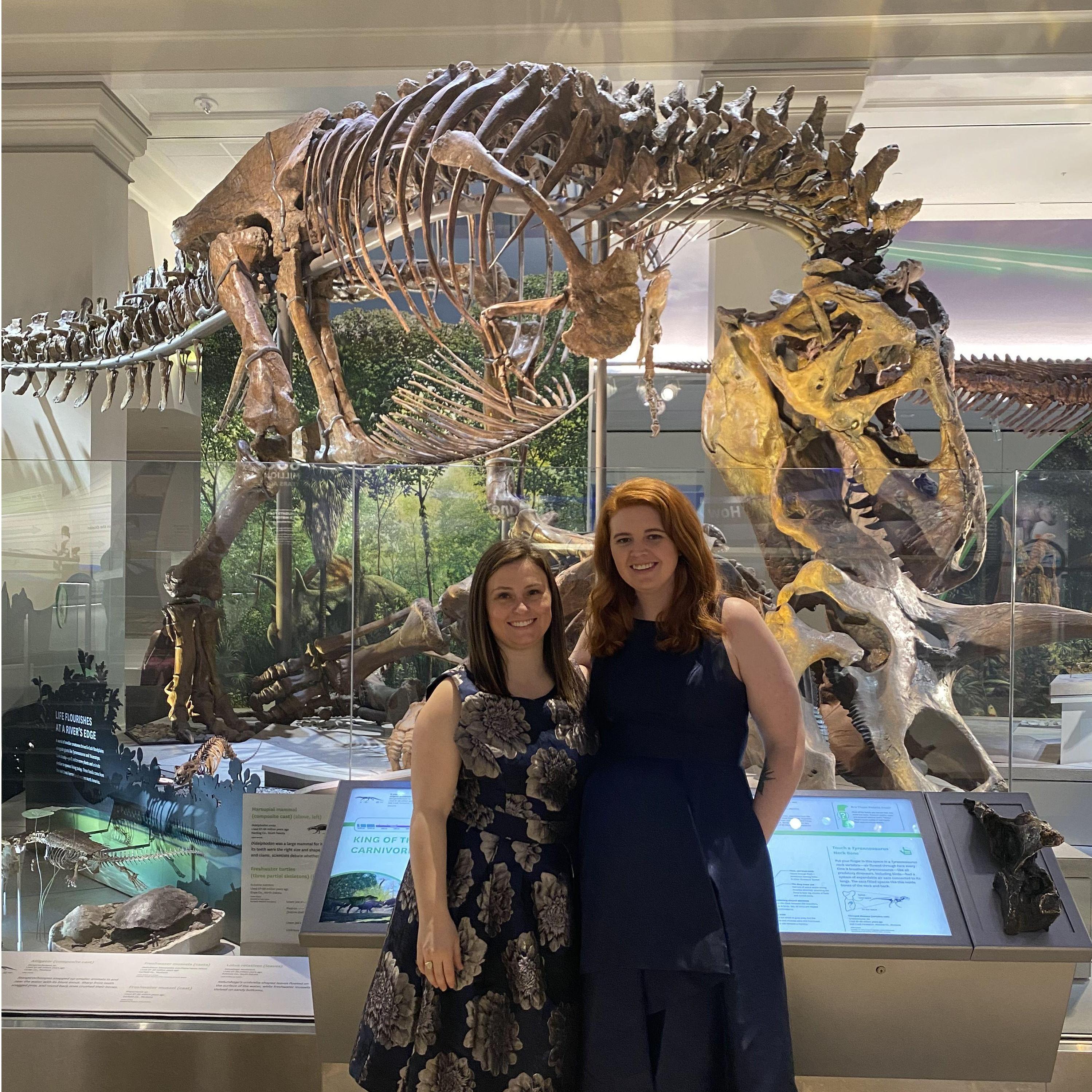 Law school prom among the dinosaurs at the Museum of Natural History, February 2020.