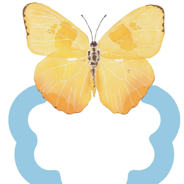 Yellow Butterfly Napkin Ring — Catherine Cartie