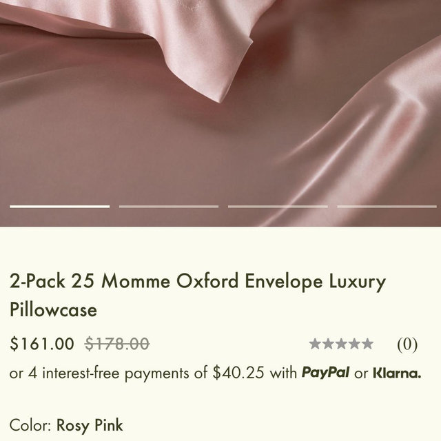 2-Pack 25 Momme Oxford Envelope Luxury Pillowcase