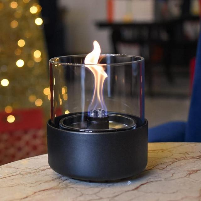 LOVINFLAME Passion Glass Candle Portable Tabletop Fire Pit Gift Patio Warmer Fireplace Indoor Home Décor Smokeless, ONLY Used with Lovinflame Ethanol-Free Fuel (Deluxe)