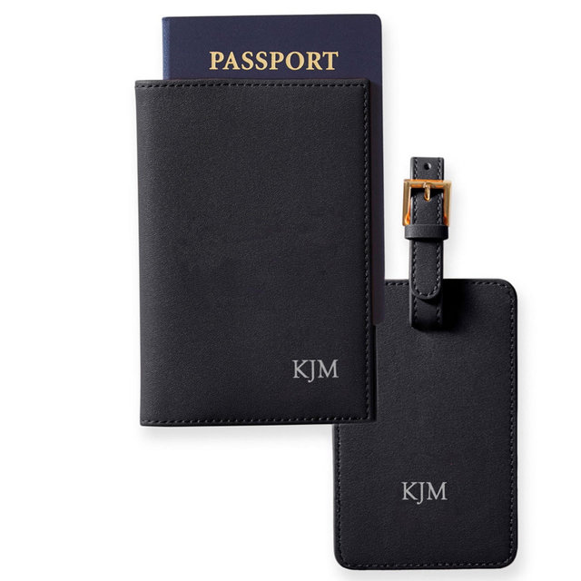 Fillmore Vegan Leather Luggage Tag and Passport Case