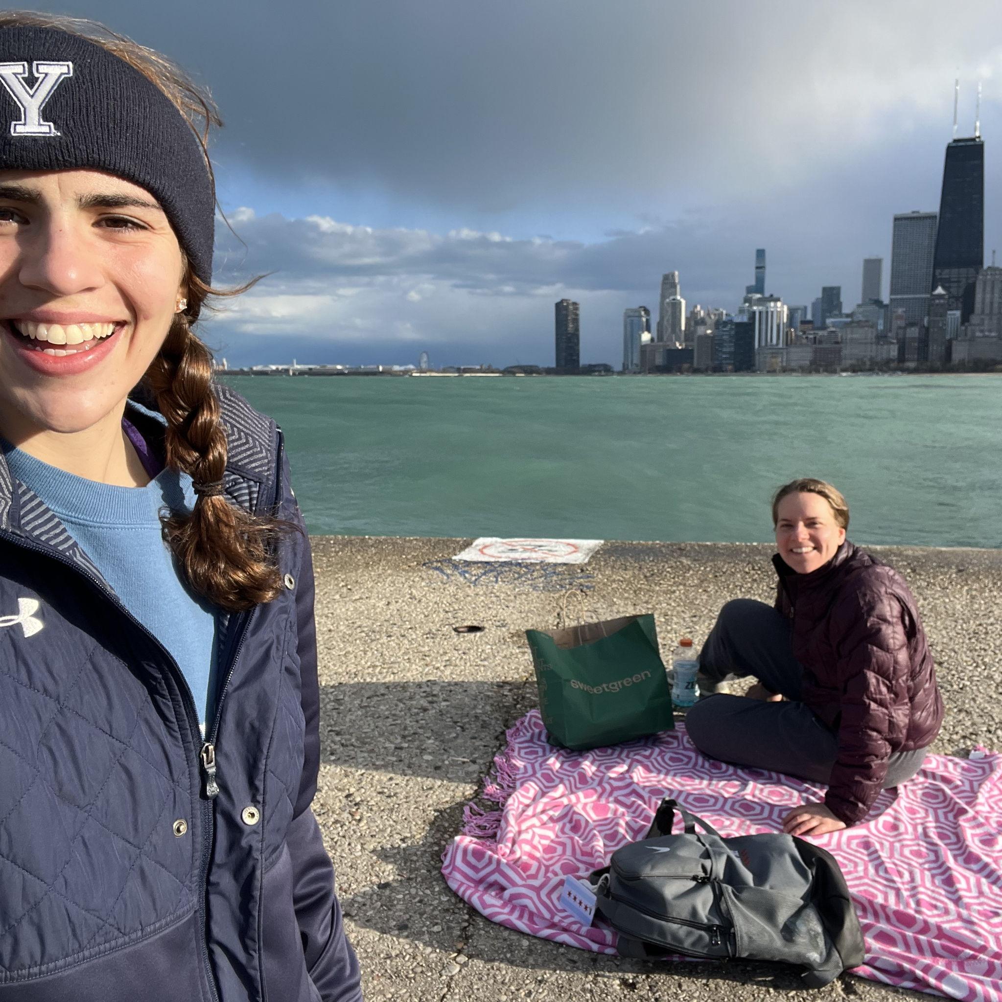 Sweetgreen picnic along Lake Michigan <3
