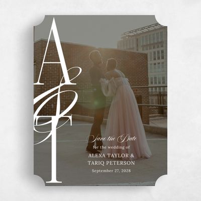 White Ticket Wedding Save the Date - Kellan Photo