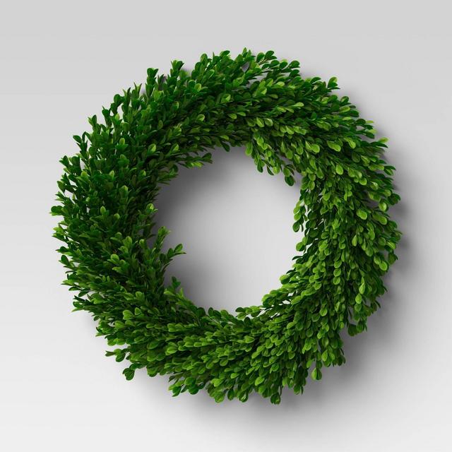 21.25" Artificial Boxwood Wreath - Smith & Hawken™