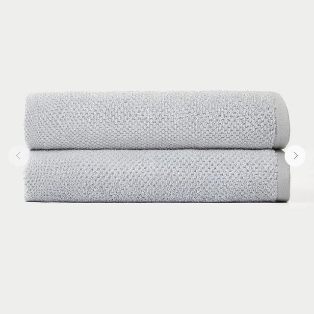 Nantucket Bath Towels in Heathered Harbor Mist Set of 2