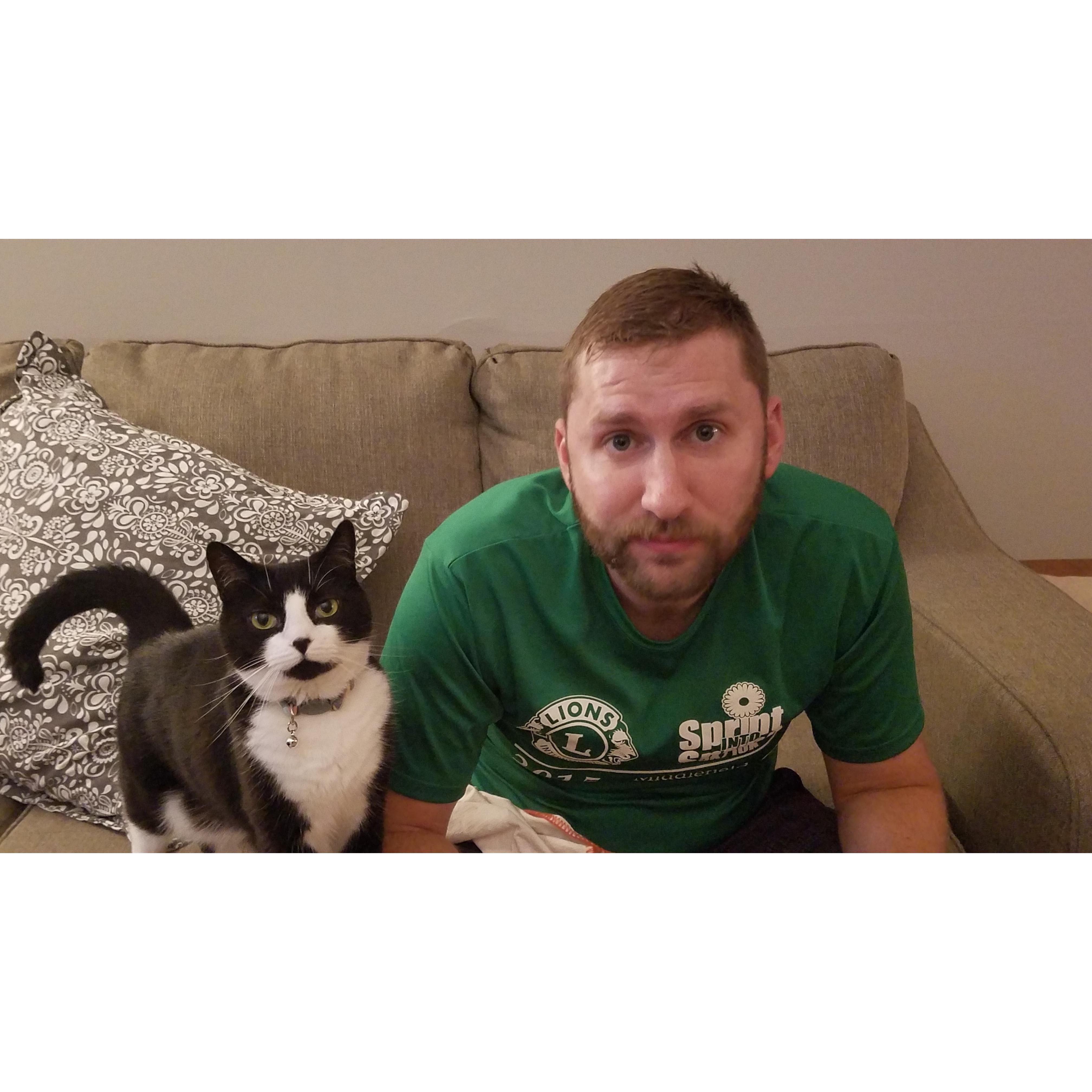 A man and his cat <3