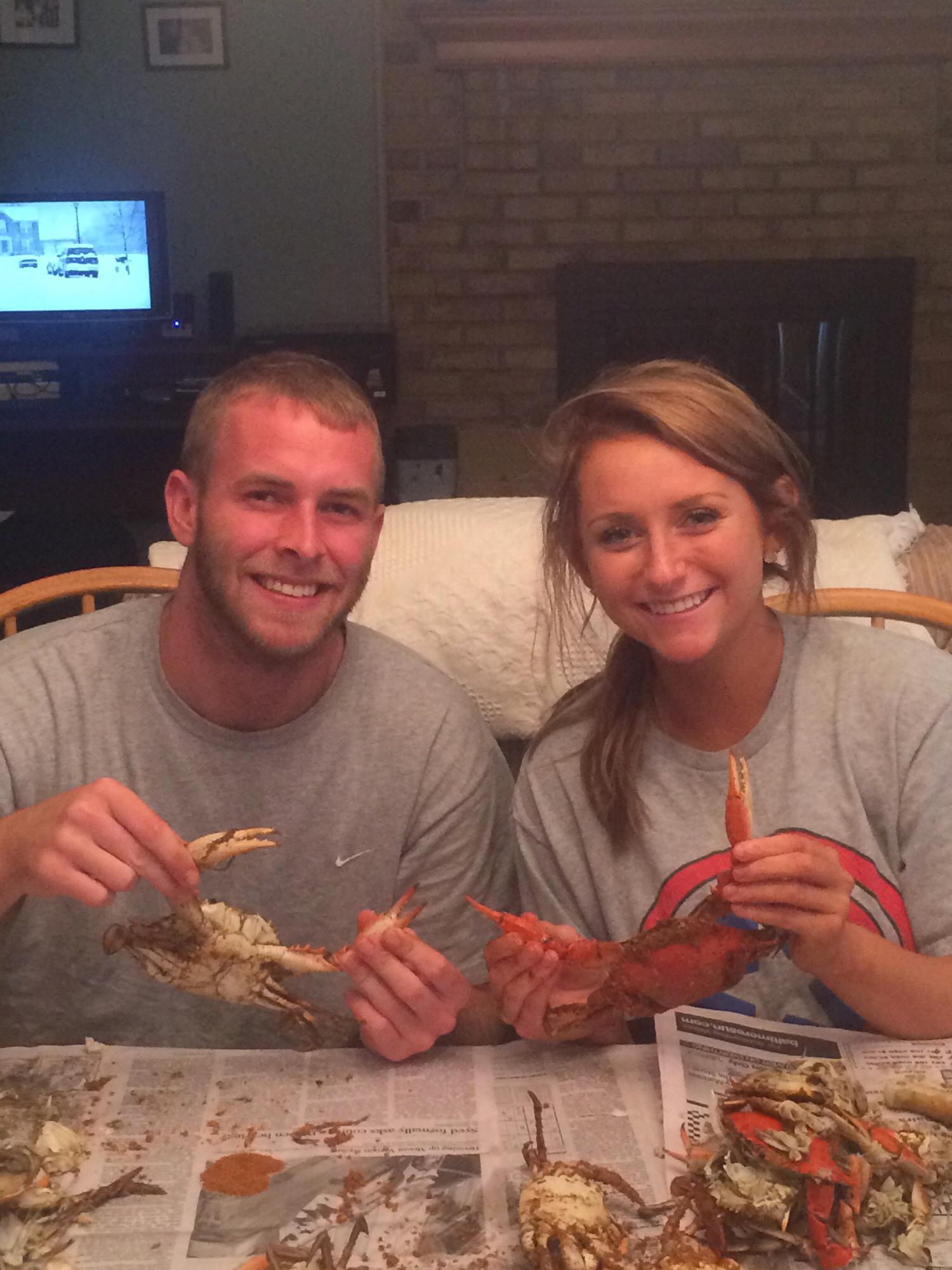 Brian’s first time picking crabs