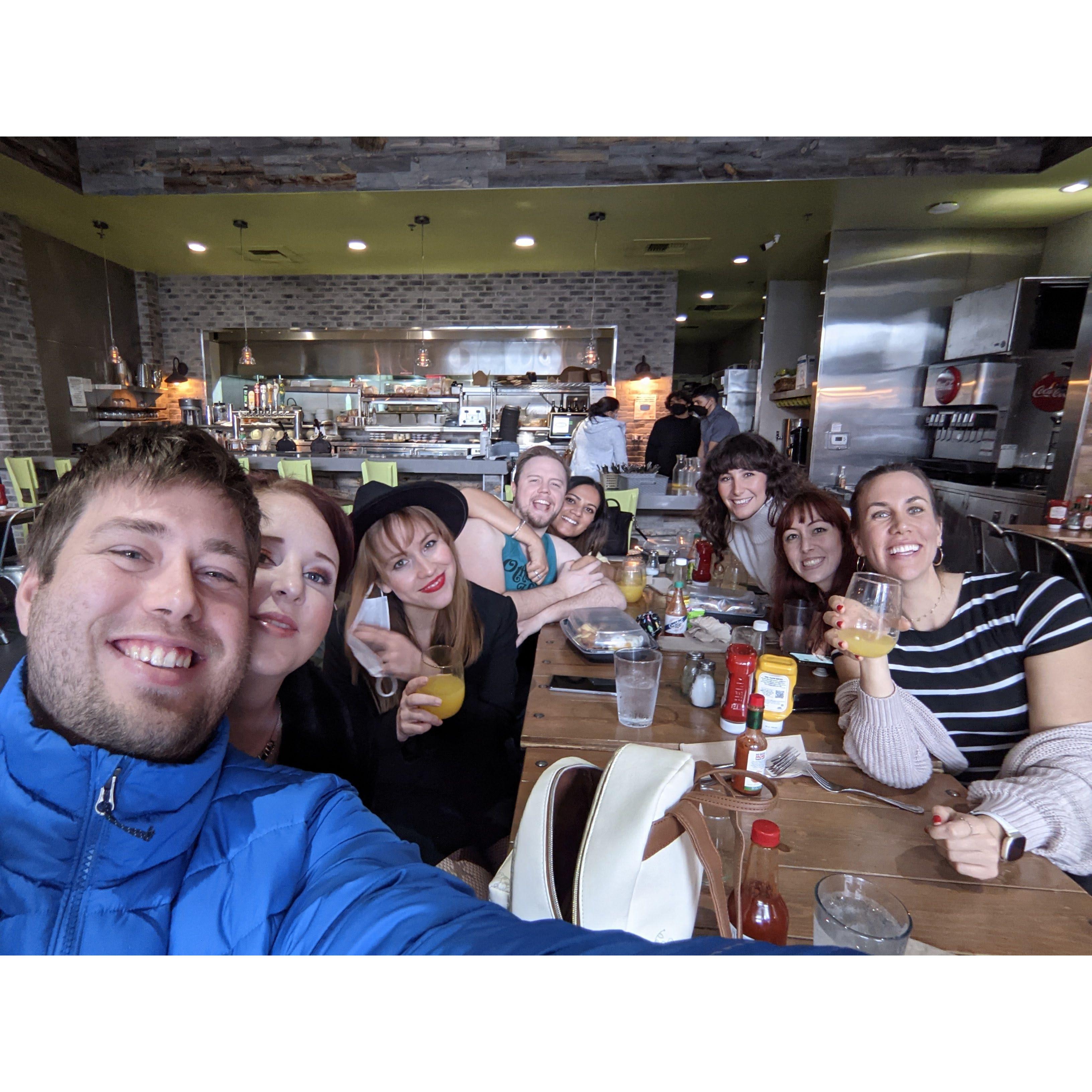 Danielle's 30th birthday brunch with the San Jose crew.