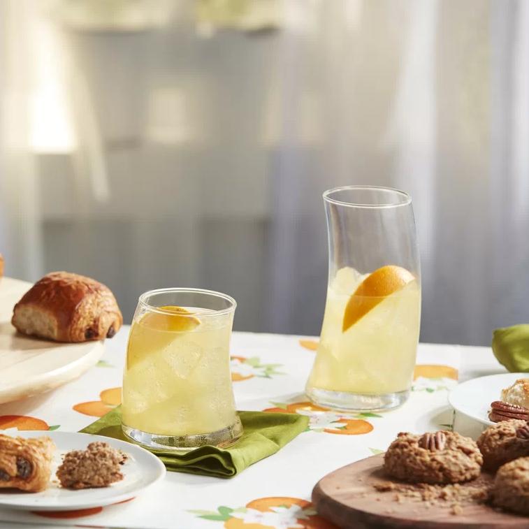 Libbey Swerve 16-Piece Tumbler and Rocks Glass Set