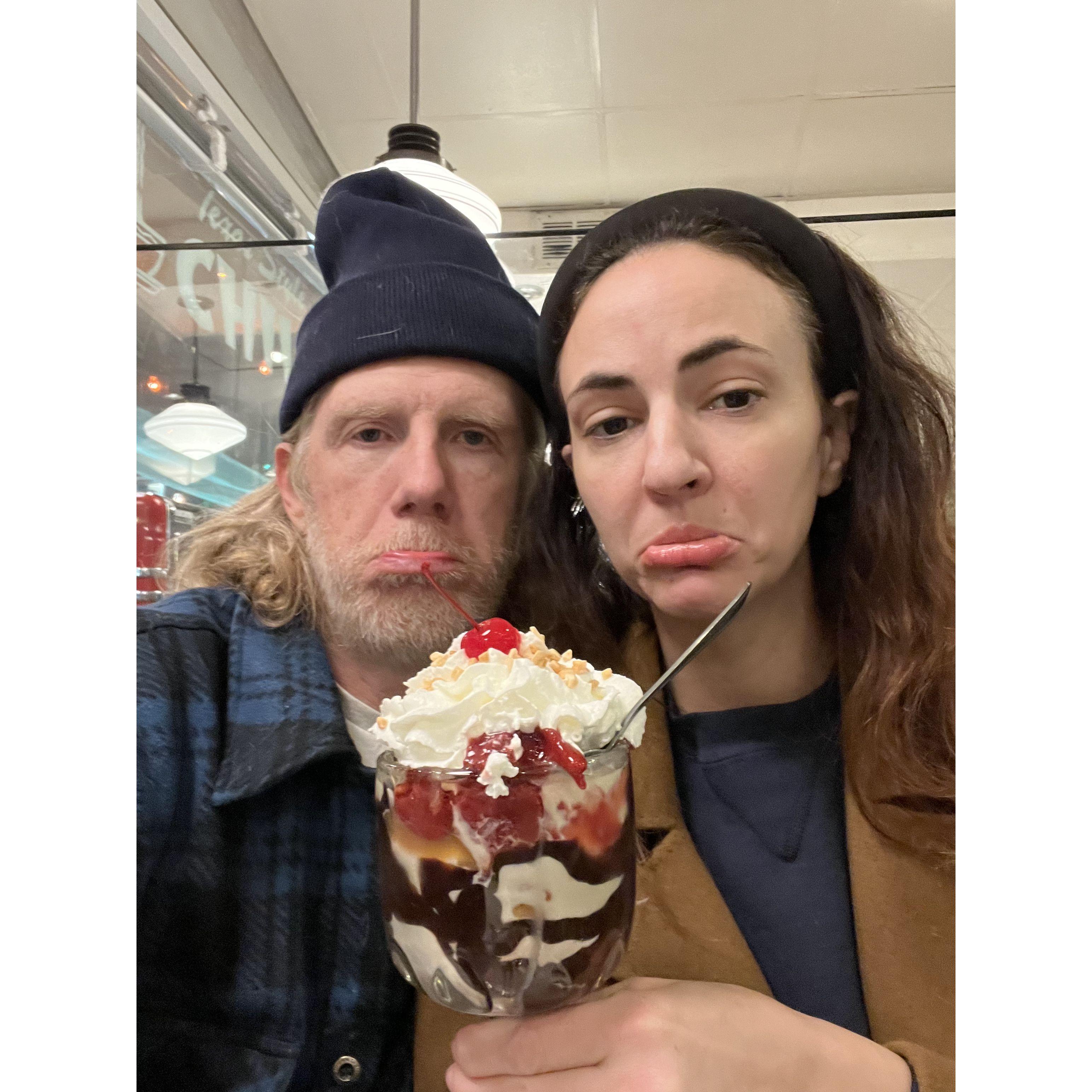 Tried to cheer ourselves up after a Packers loss :(