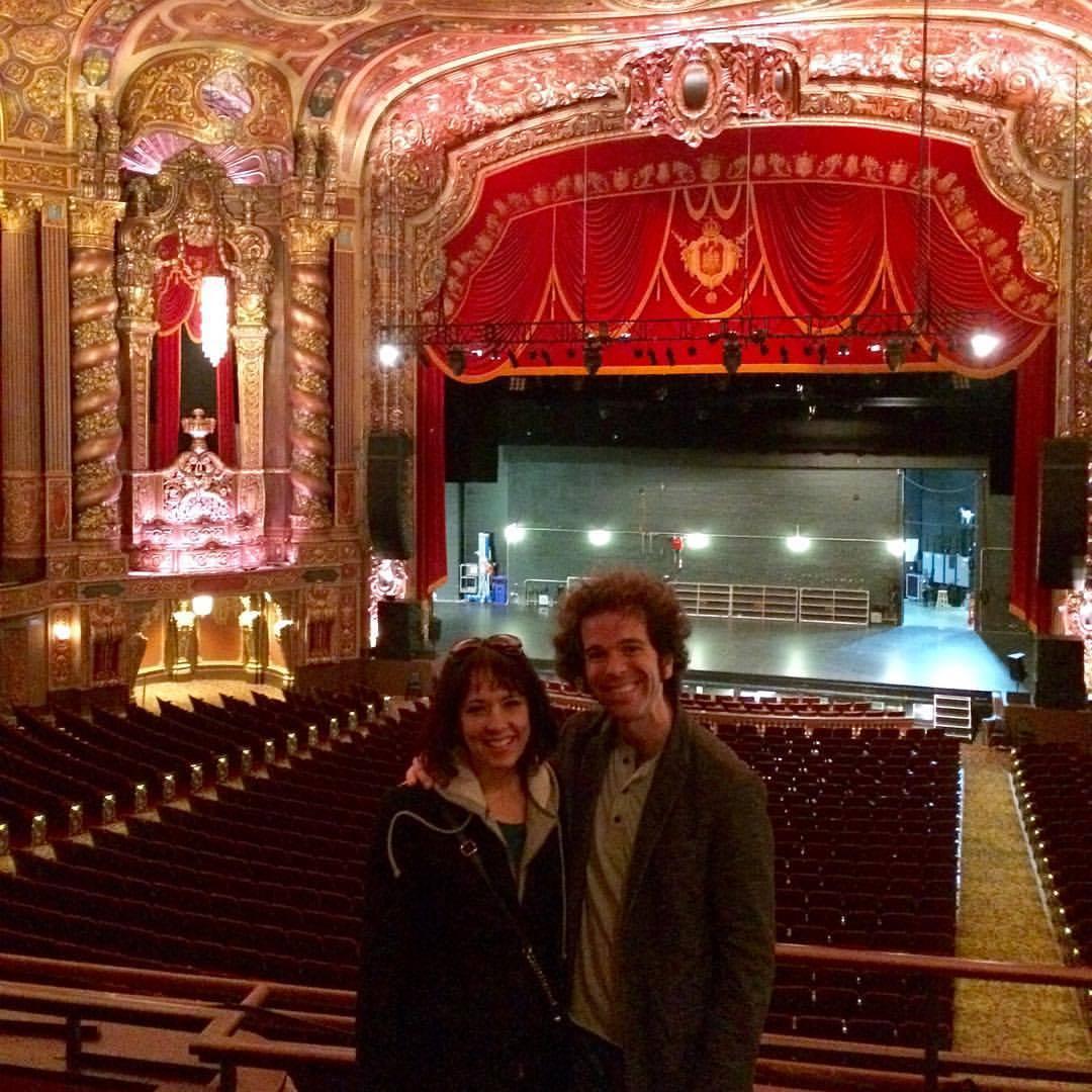 We both "geek out" over old theatres. Our first date was right outside of The Cabot in Beverly. Last year we got to visit the beautifully restored Kings Theatre in New York!