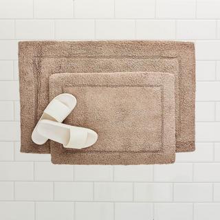 Cotton 2-Piece Non-Slip Bath Mat Set