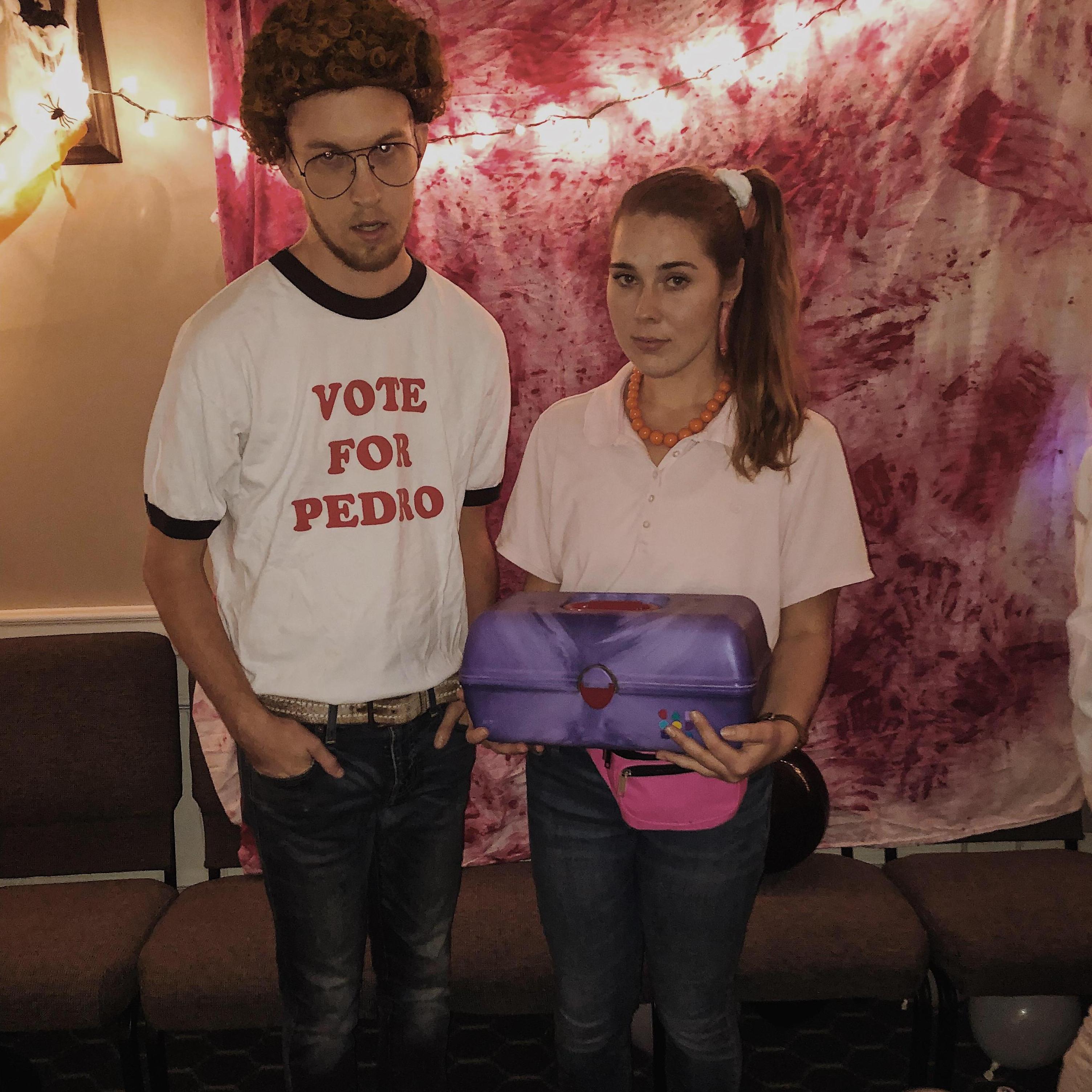 A hotdog beat Napoleon Dynamite & Debbie in the costume contest. I know unbelievable because we are adorable. October 31, 2018.