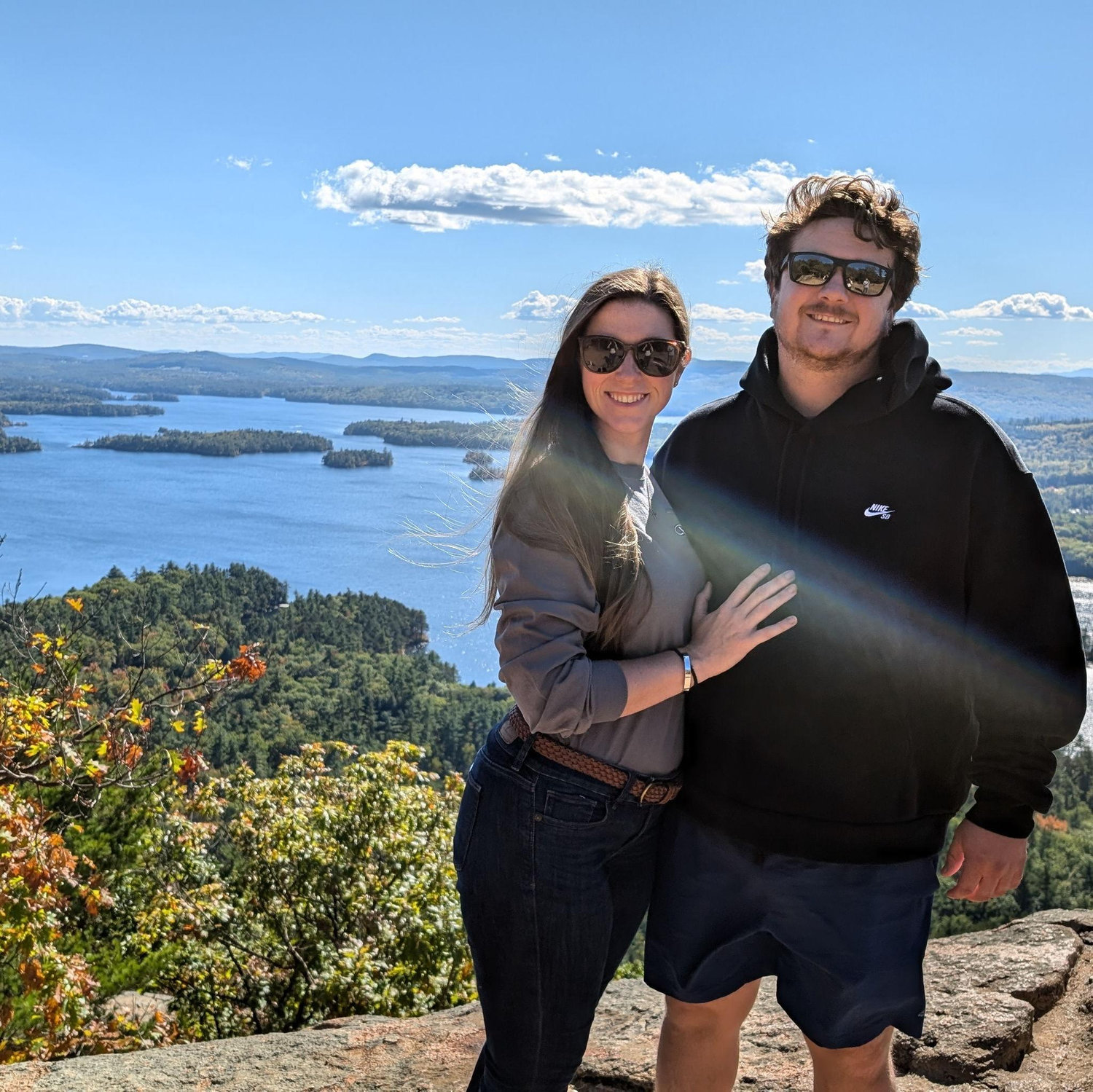 Our first trip together in New Hampshire with Andrew's family!