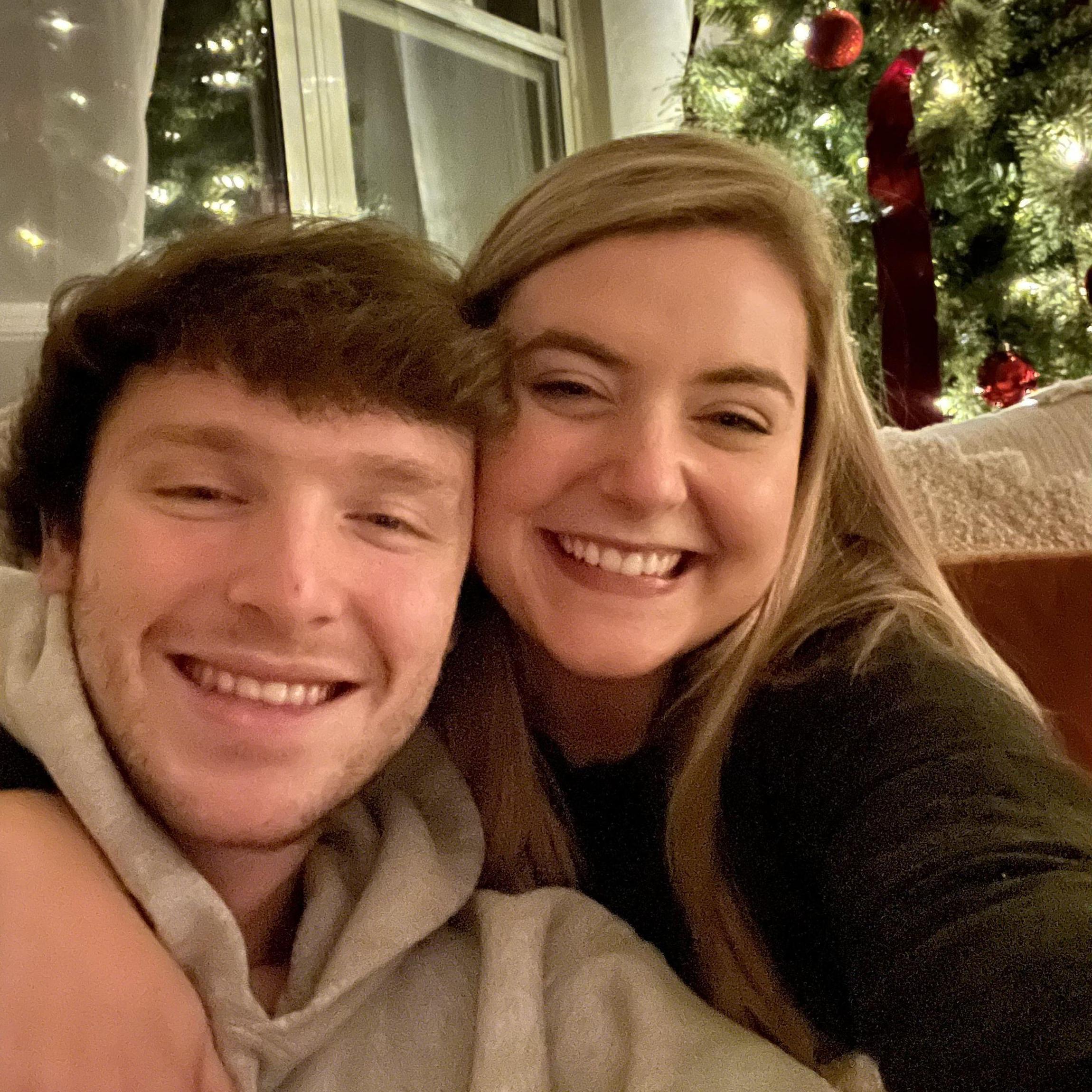 Our first christmas together in NC