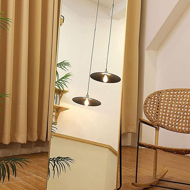 OseMy Framed Full Length Mirror 65" x22" Rectangle Shatter-Proof Mirror/Floor Free Standing/Hanging/Leaning/Against Wall Mirror for Dressing Bedroom Locker Room