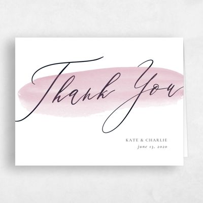 Pink Wedding Thank You - Violin