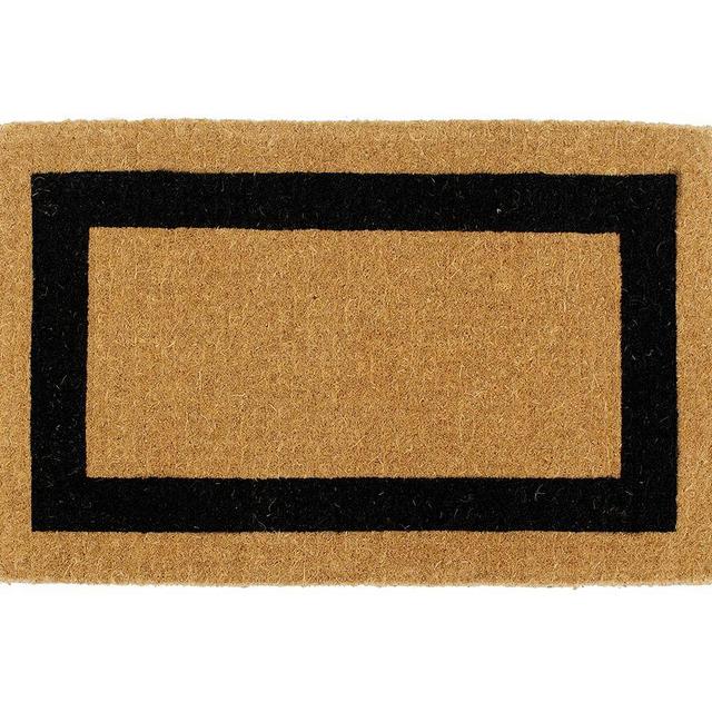 Picture Frame Doormat, 22 x 36", Black