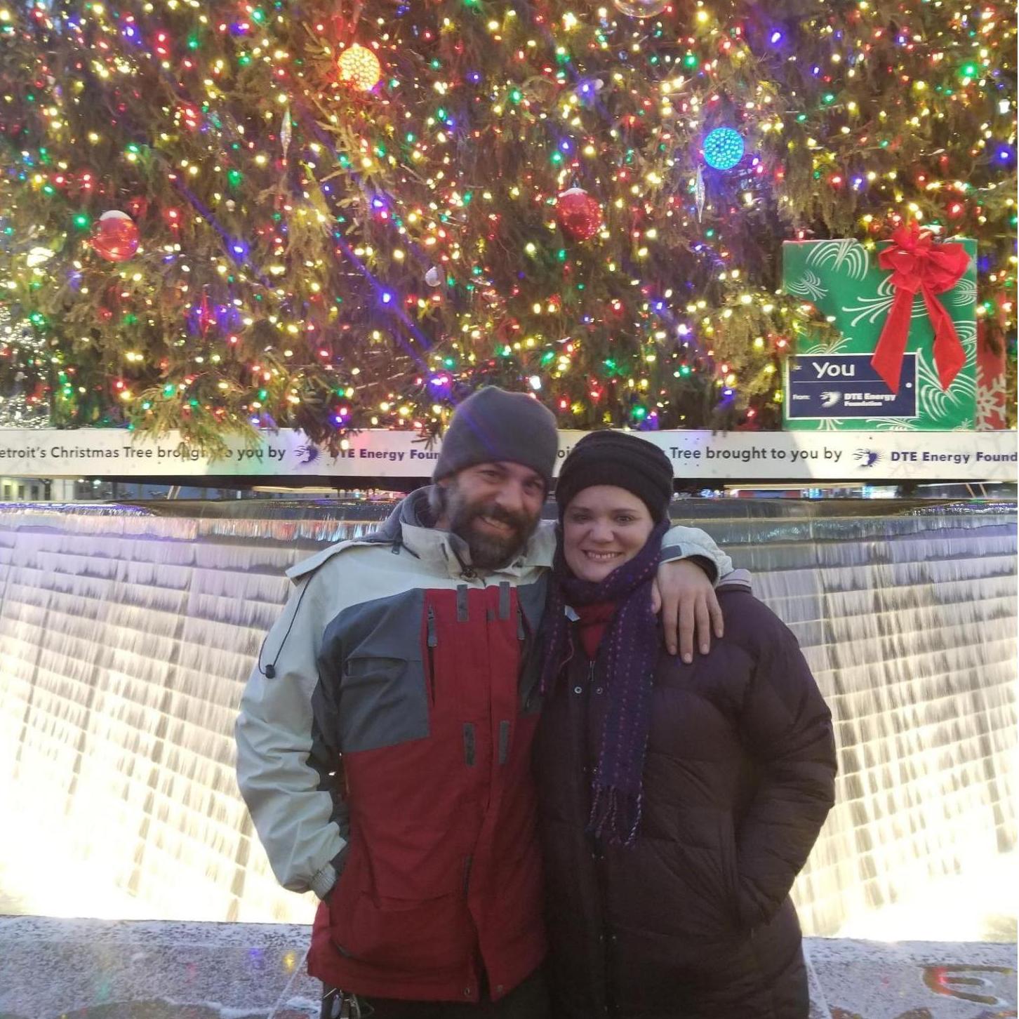 A very cold Downtown Detroit | Christmas 2017