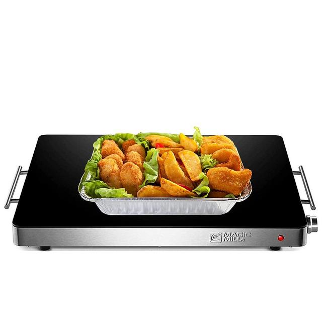 Magic Mill Extra Large Food Warmer for Parties | Electric Server Warming Tray, Hot Plate, with Adjustable Temperature Control, for Buffets, Restaurants, House Parties, Party Events (21" x 16")