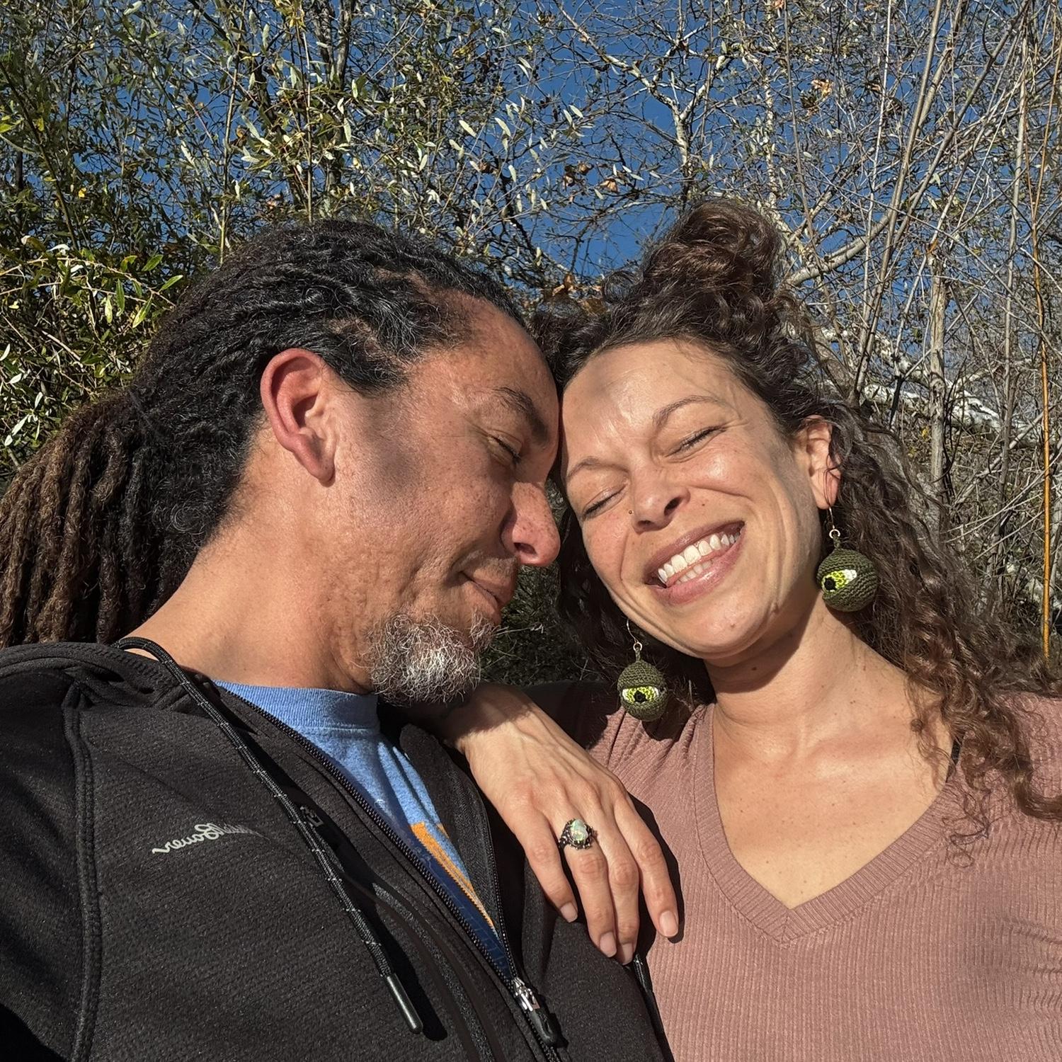 We never stop smiling because we provide each other the love the we need and can’t wait to be married!