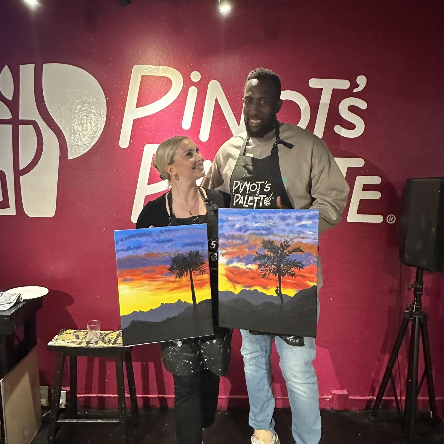 Date nights are creative around here!