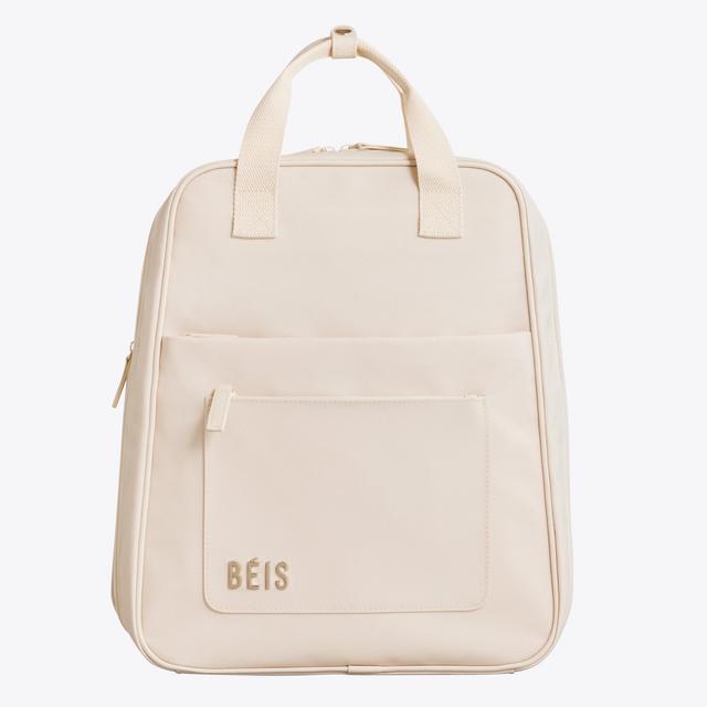 The Expandable Backpack in Beige