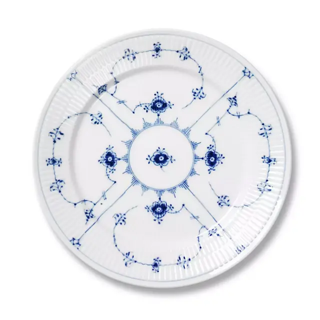 Royal Copenhagen "Blue Fluted Plain" Salad Plate, 7.5"