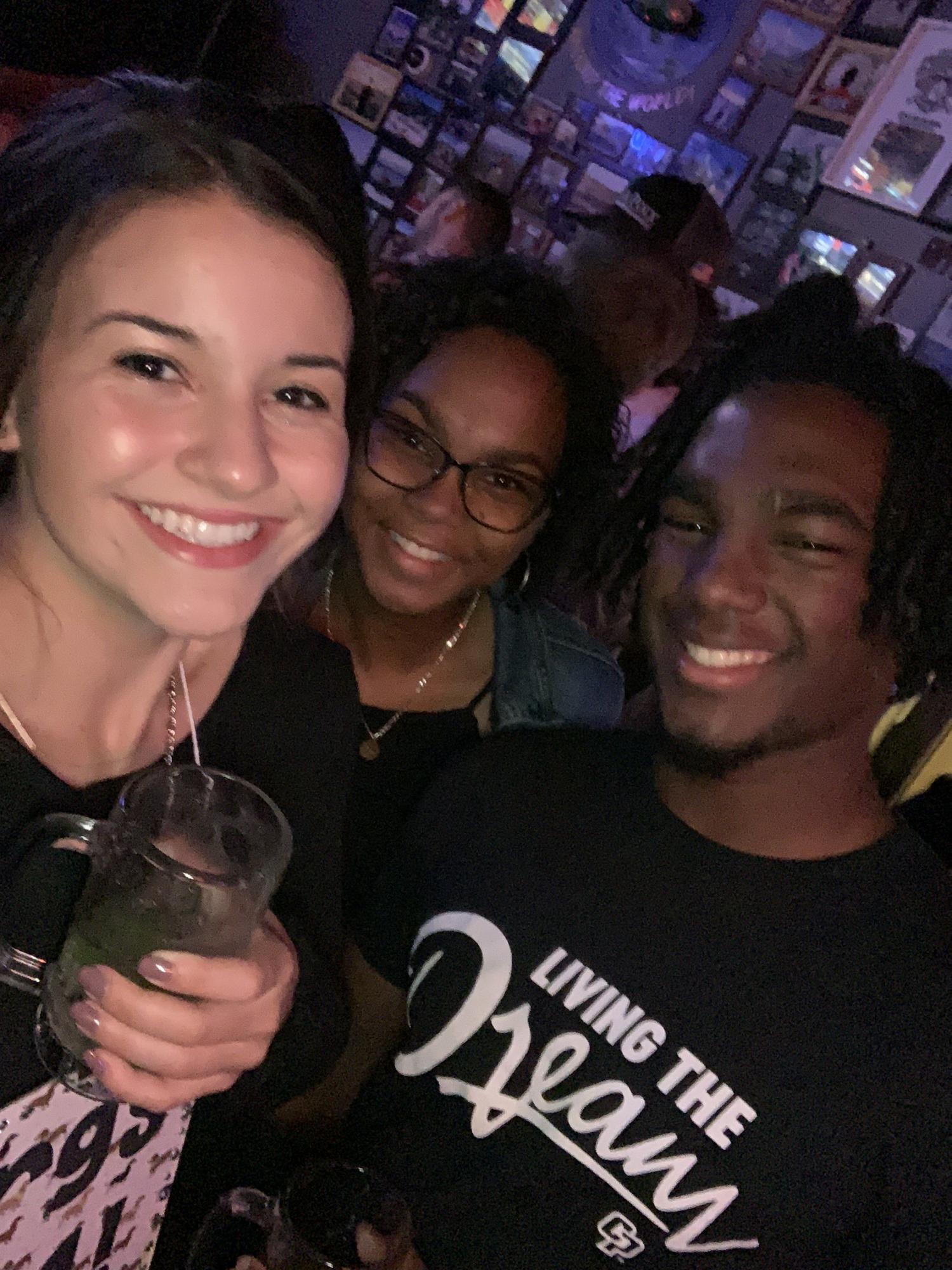 The bar crawl in SLO the night before Morgan and Jacob got engaged