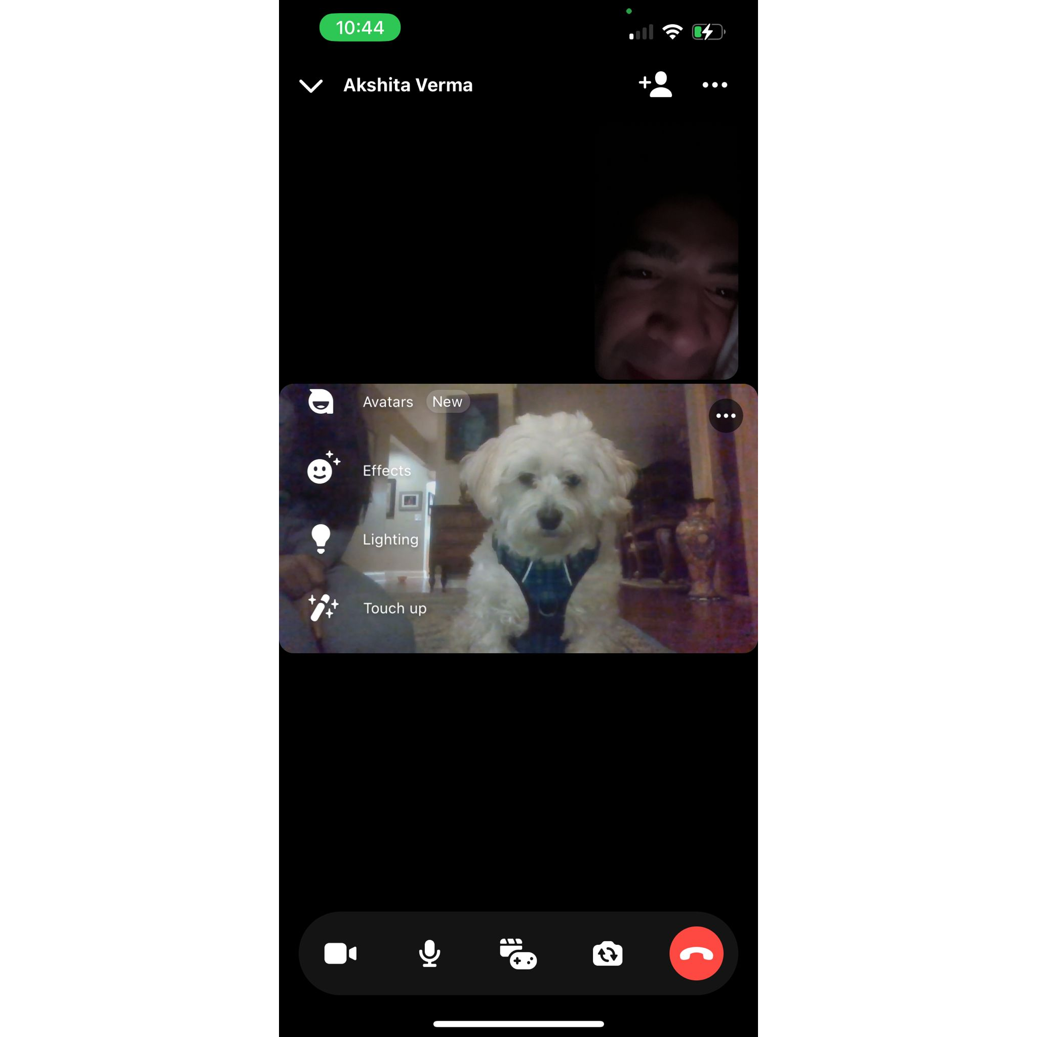 Dan and Khush facetiming