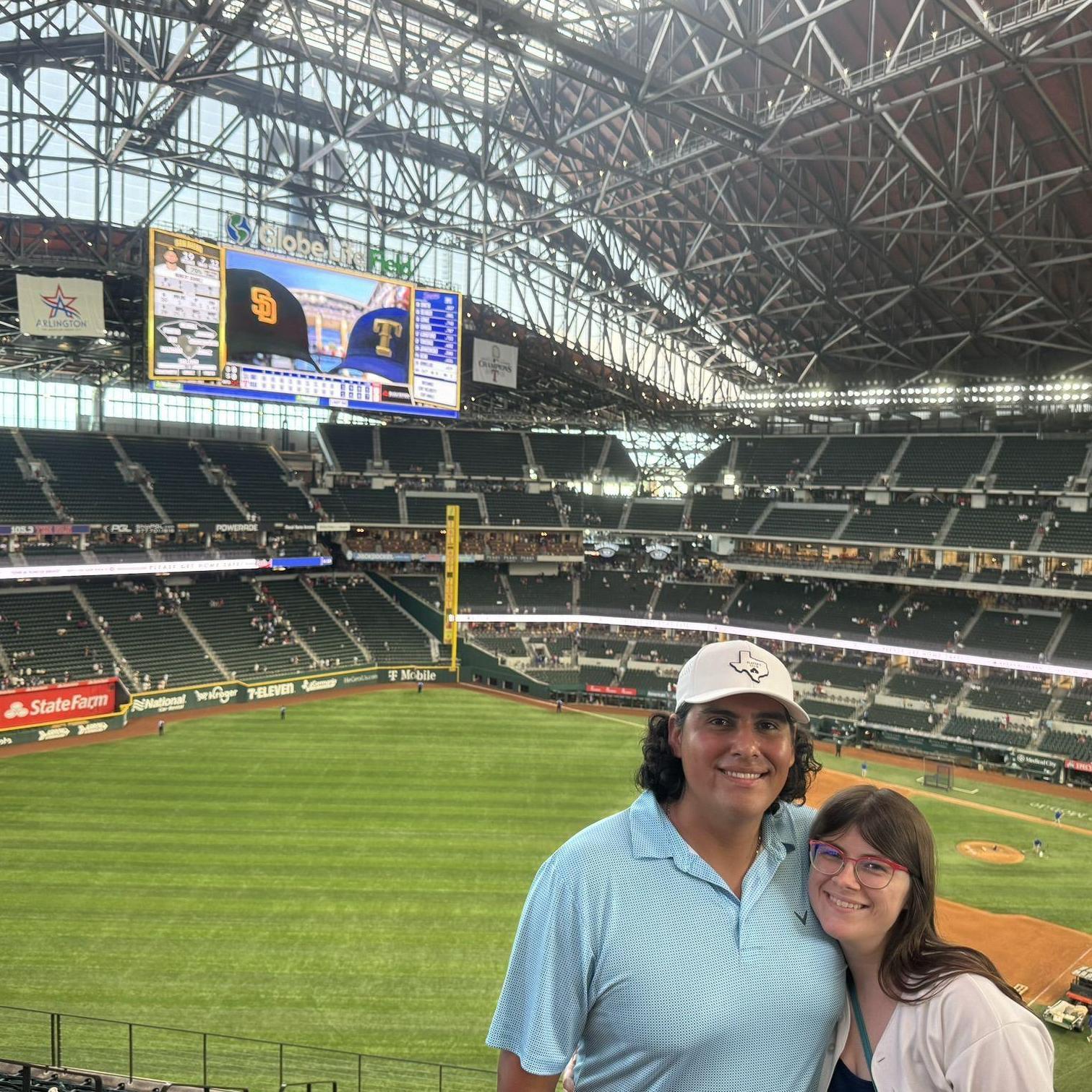 07/2024 | Arlington, TX | Texas Rangers game (the week we got engaged!)