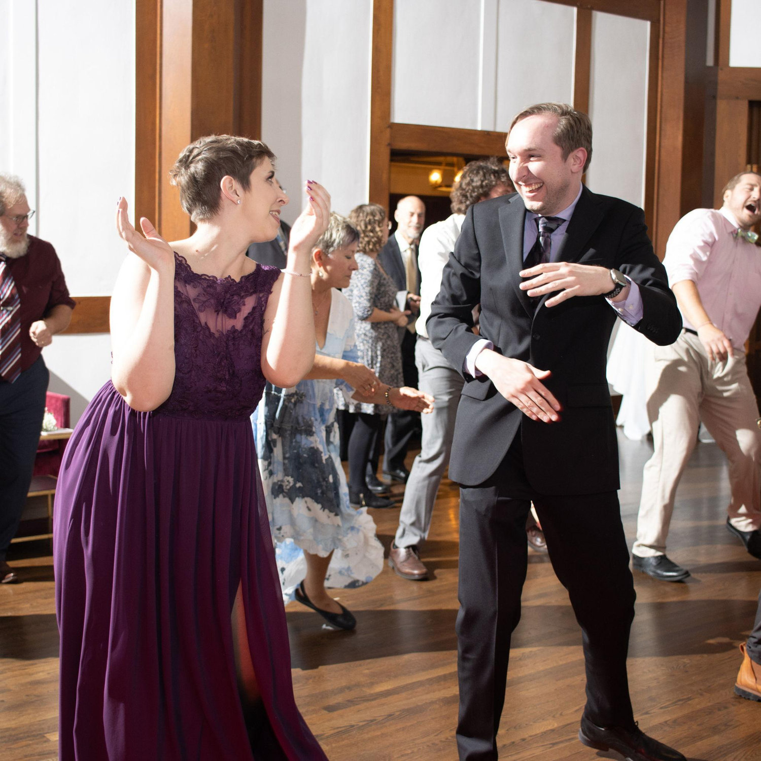 October 2023: Erin and Brian dance at Erin's brother's wedding.