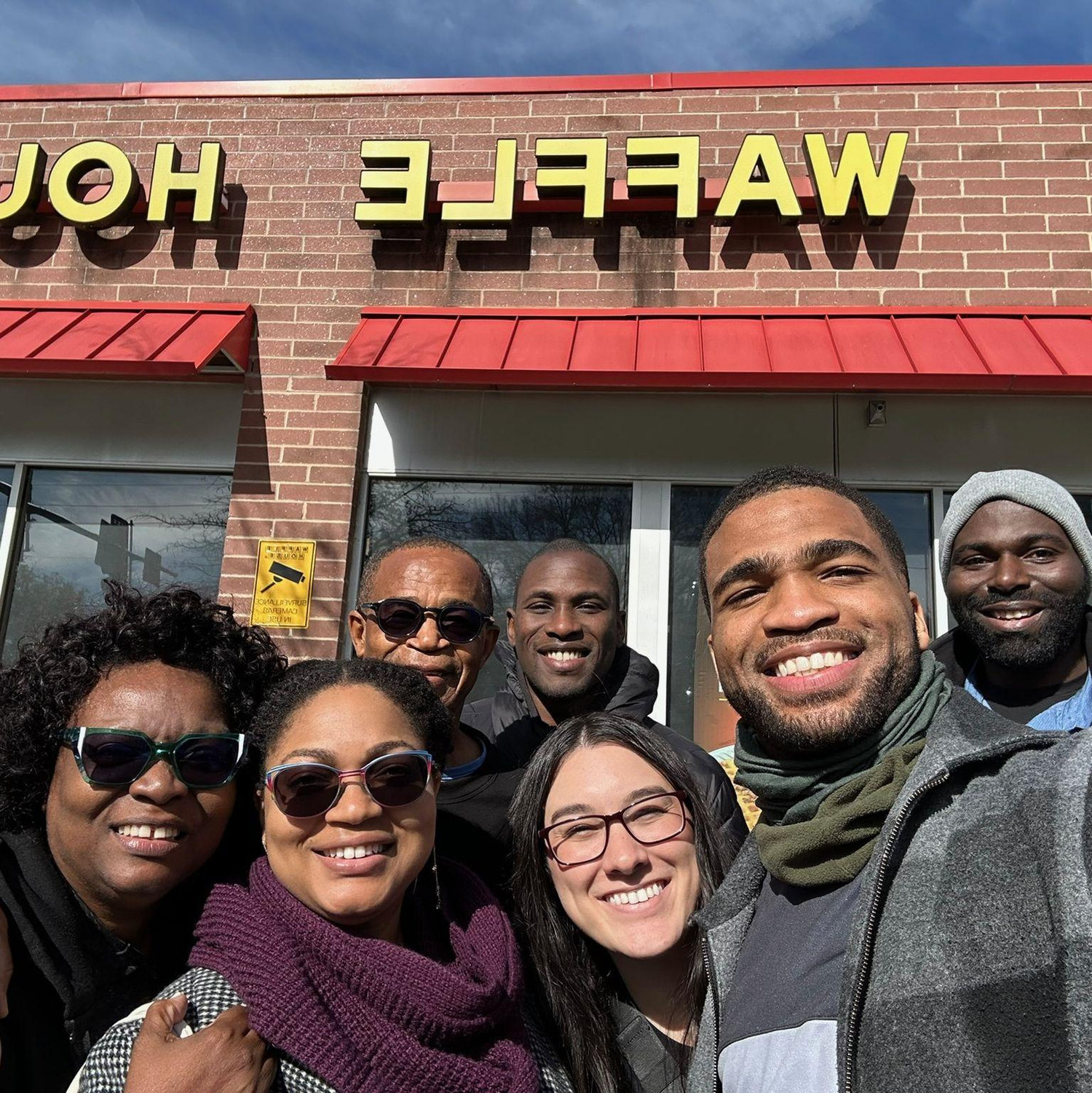 First Waffle House experience with the Ricketts fam and Handel