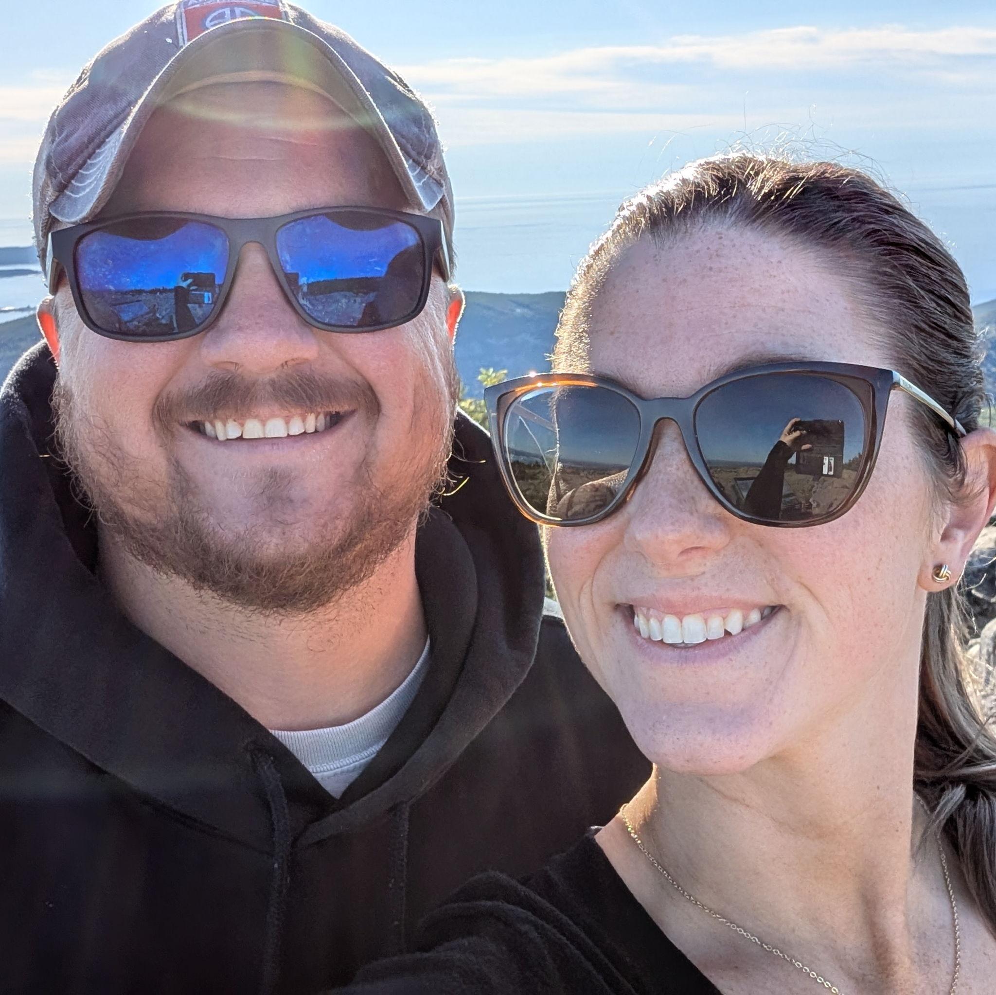 Andrew took us to Cadillac Mountain the next morning.