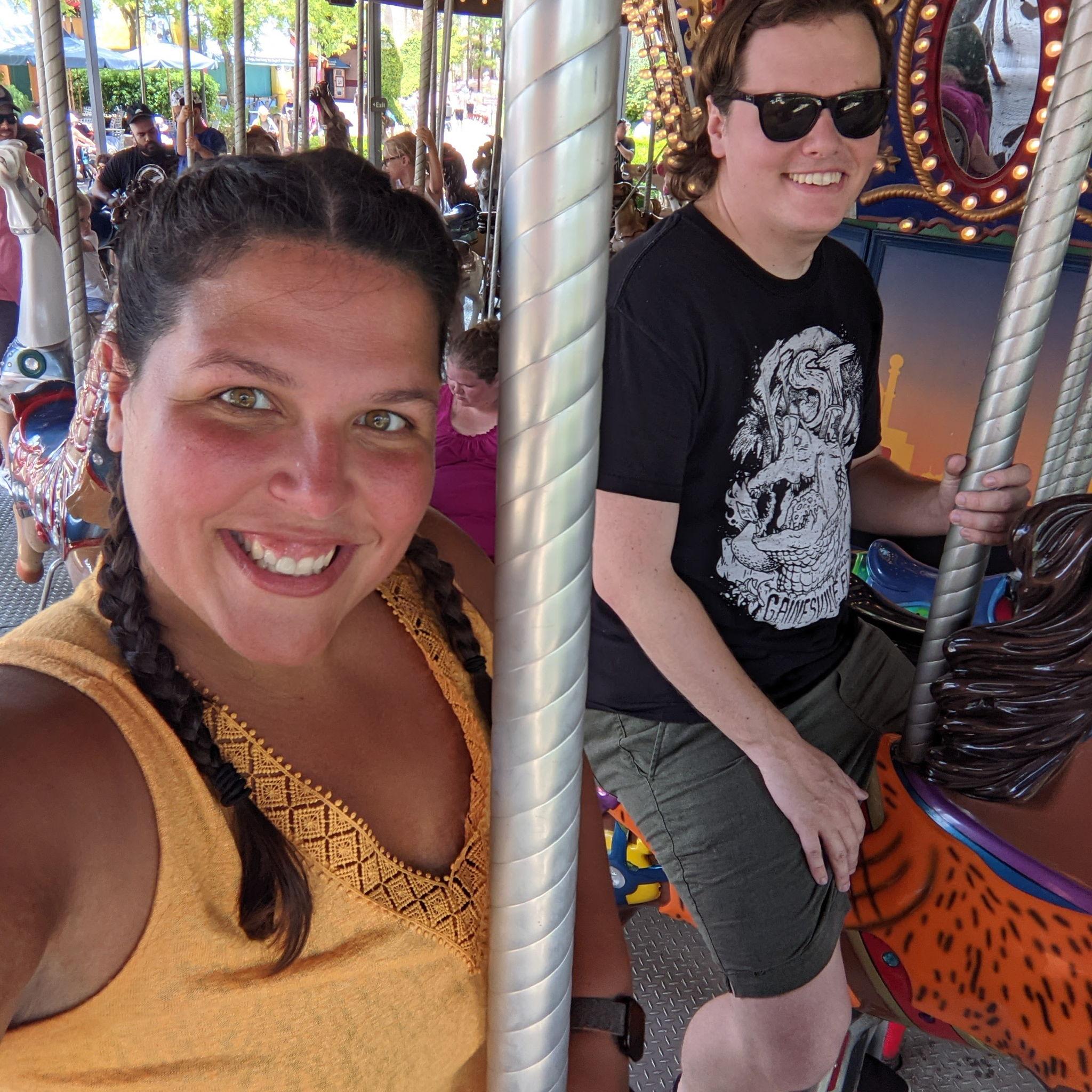 Love a Merry-Go-Round selfie