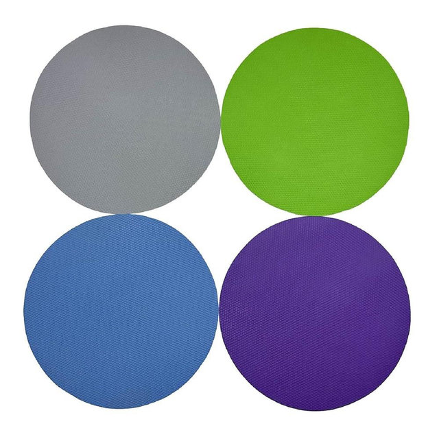 4 Pack Rubber Jar Opener Grippers, 4.9 Inch Round Bottle Opener, Jar Opener for Seniors with Arthritis (Blue,Grey,Green,Purple)