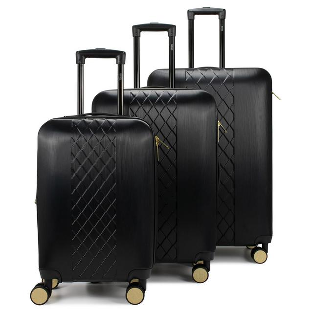 BADGLEY MISCHKA Diamond 3 Piece Expandable Luggage Set
