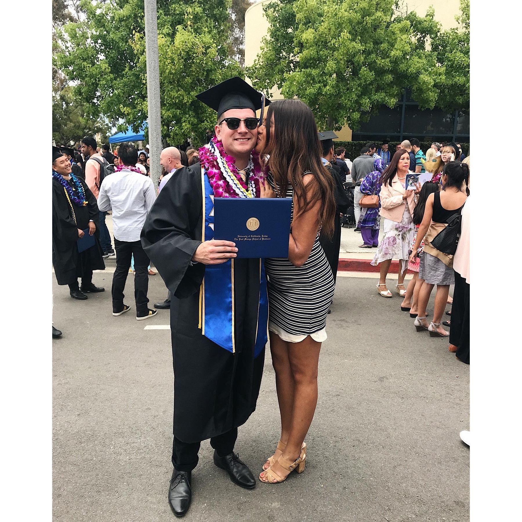 His UCI grad.