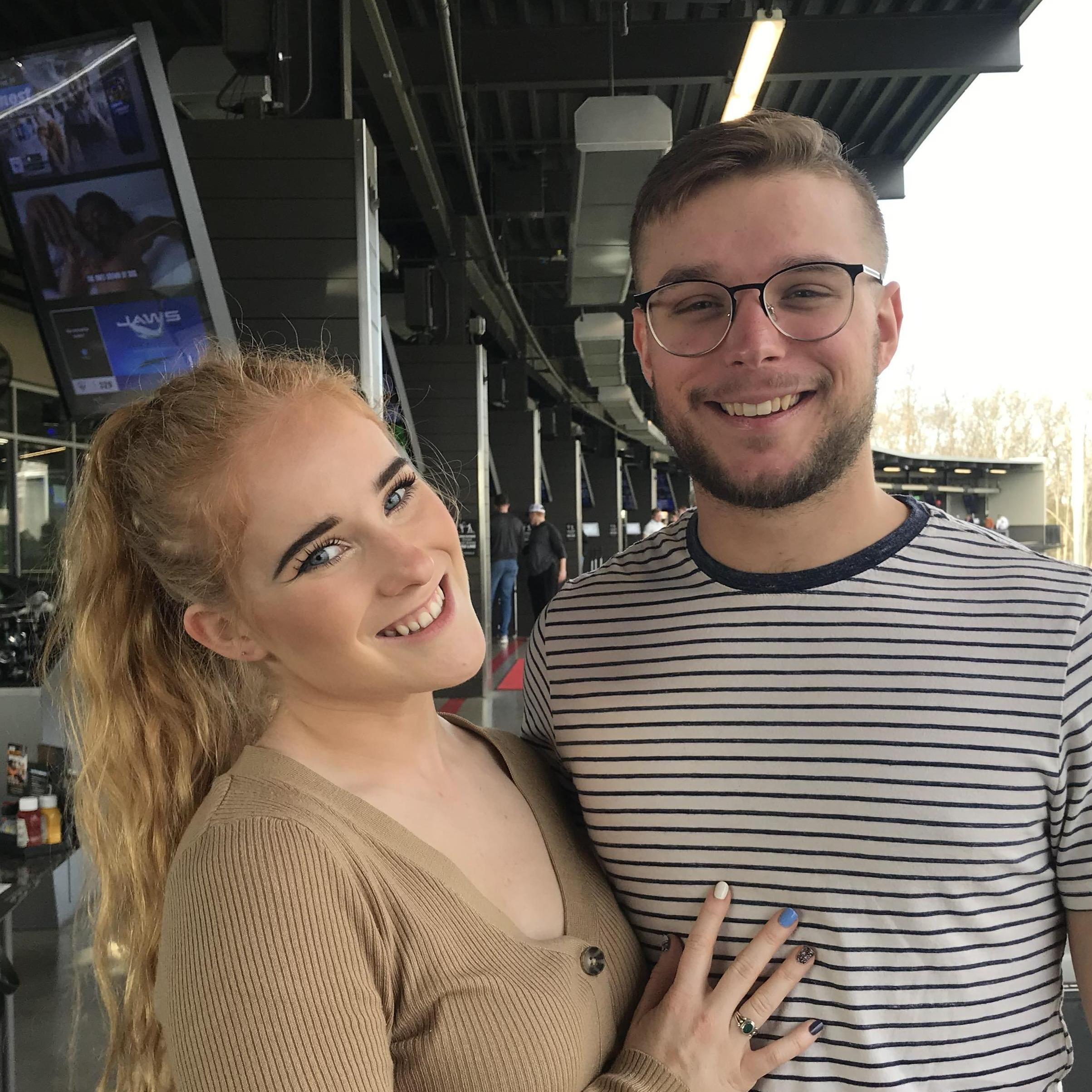 top golf in Ohio with Lauren's family
