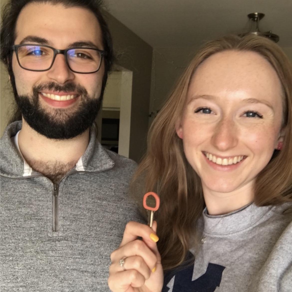 With the key to our new house