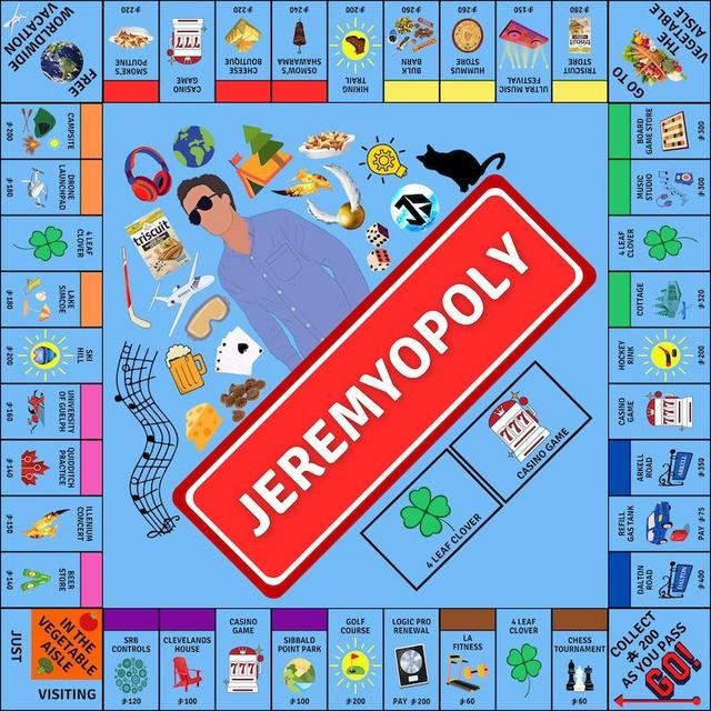 Custom Monopoly Board Game