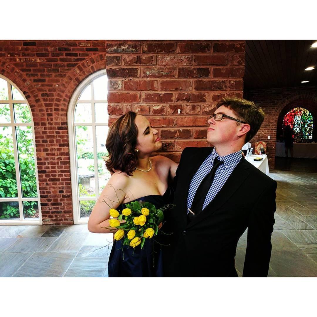 Our first wedding together.