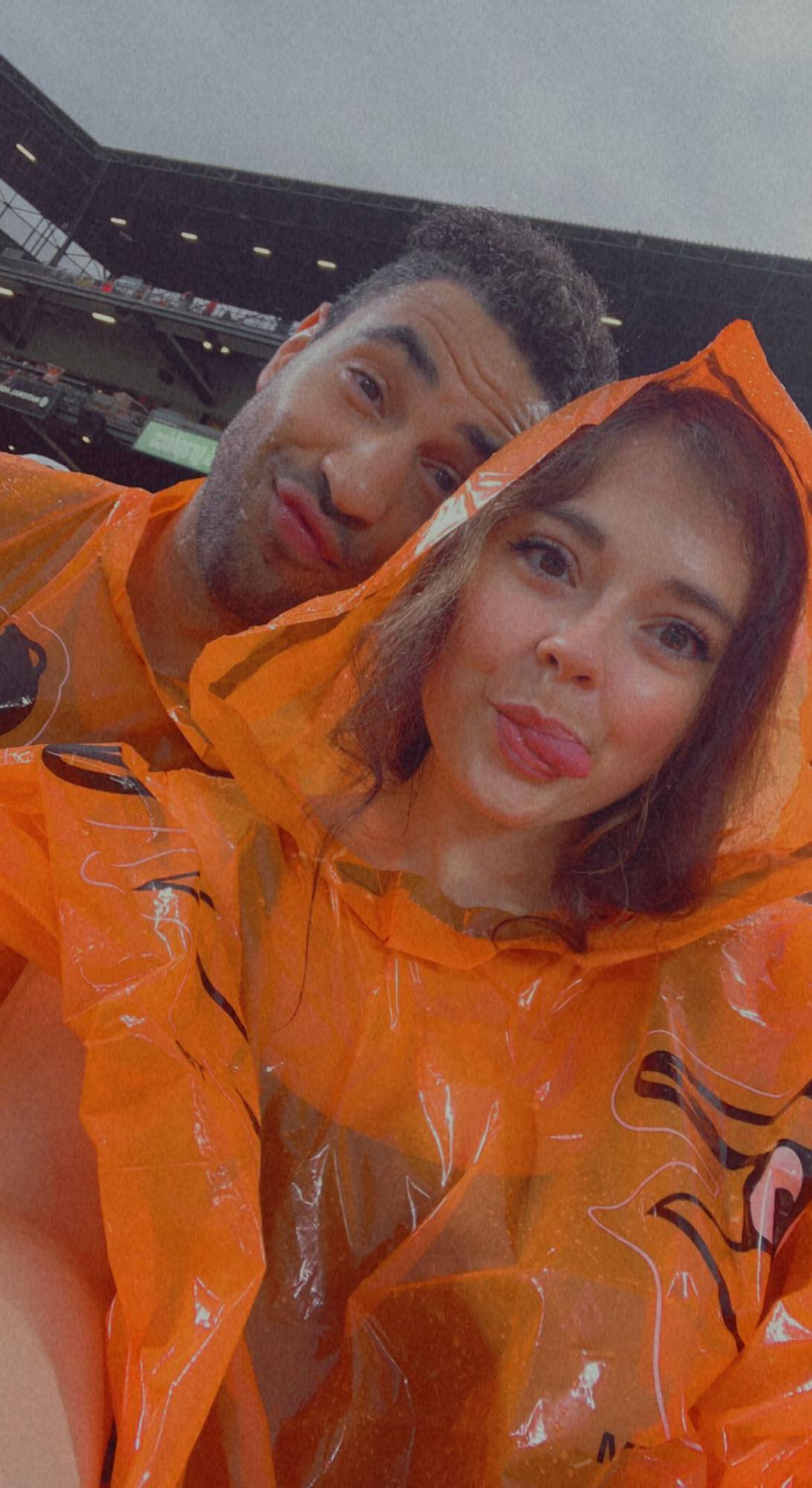 Our first Orioles game together! We got rained on, but at least there was beer