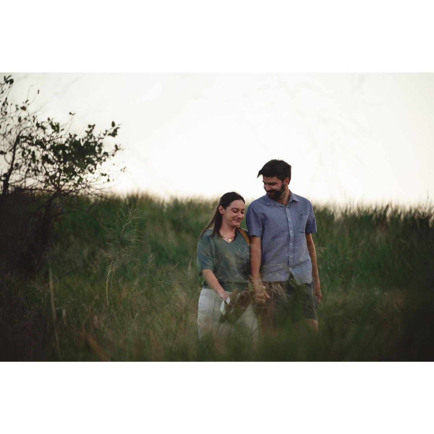 Walking to the proposal spot together