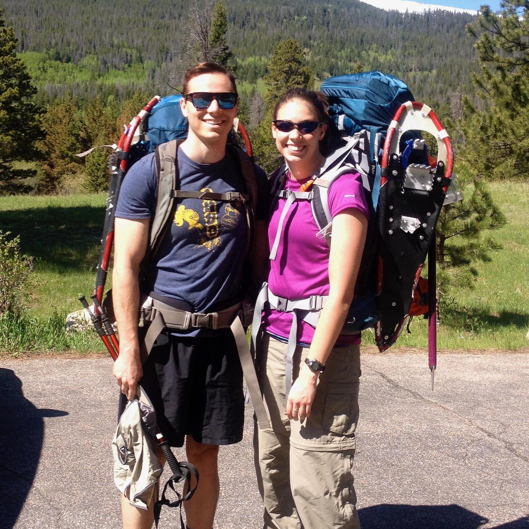 Our first 'date' backpacking in Rocky Mountain National Park (2015)