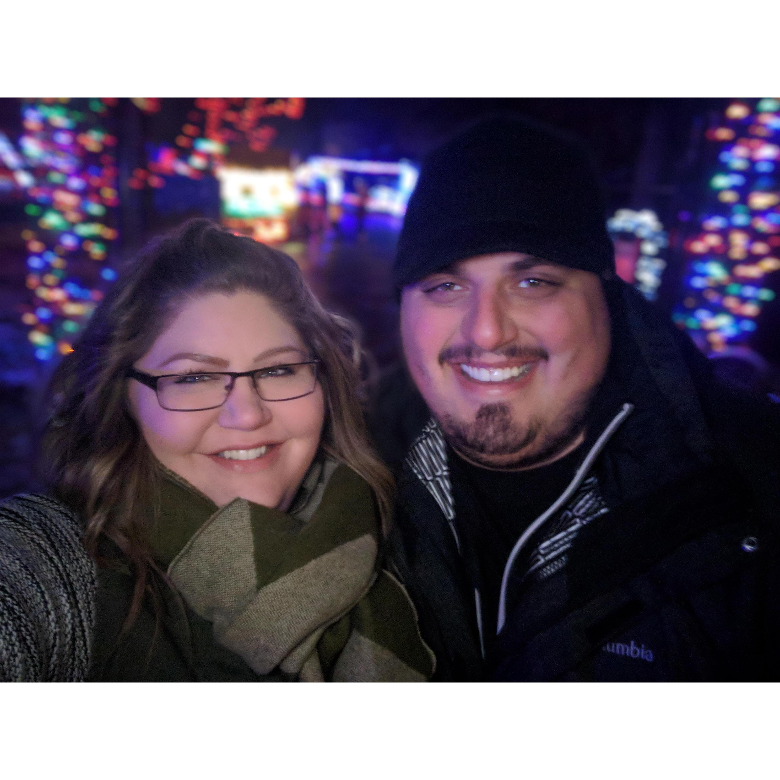 Our first time at the Marshfield Rotary lights