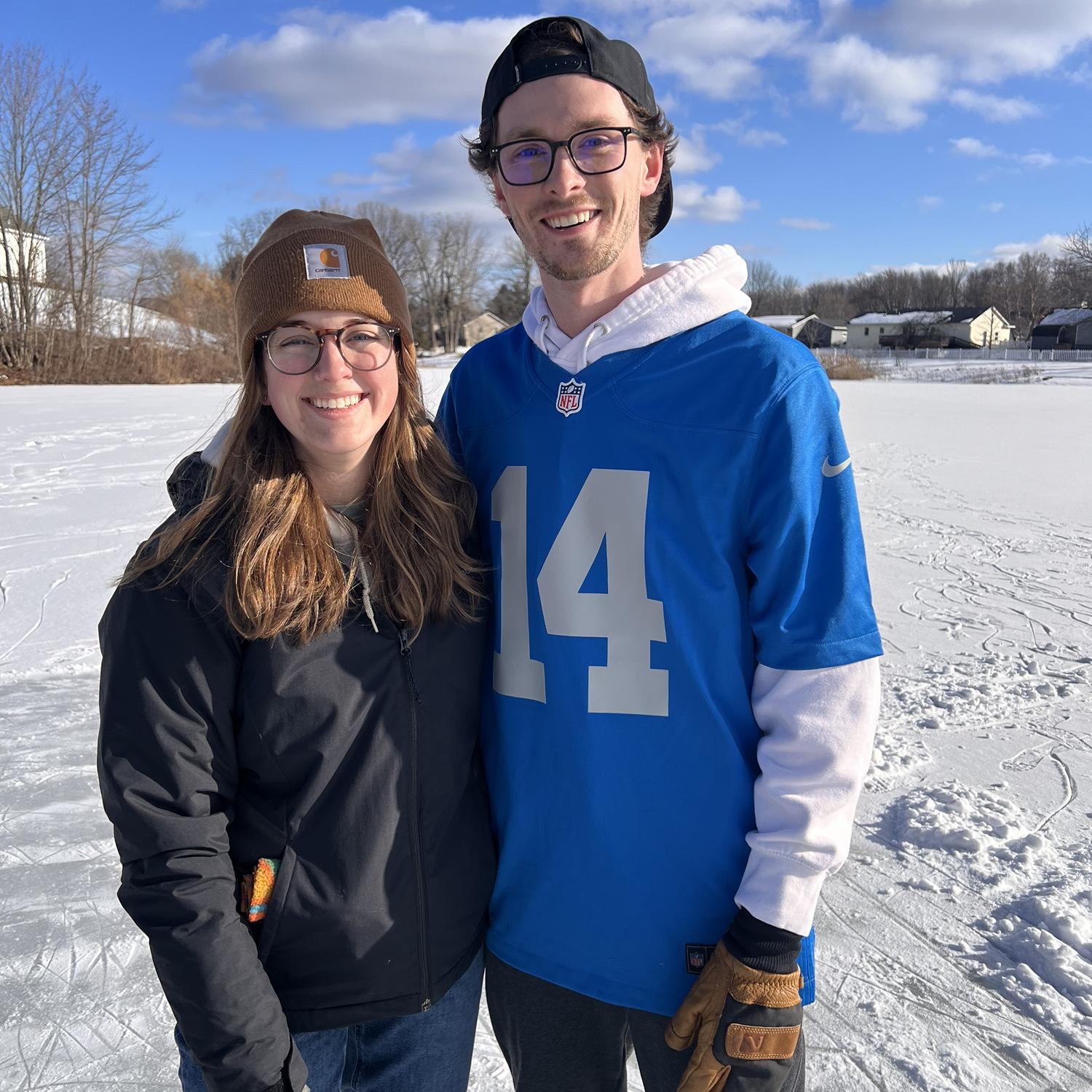 Ice Skating with David's family!
