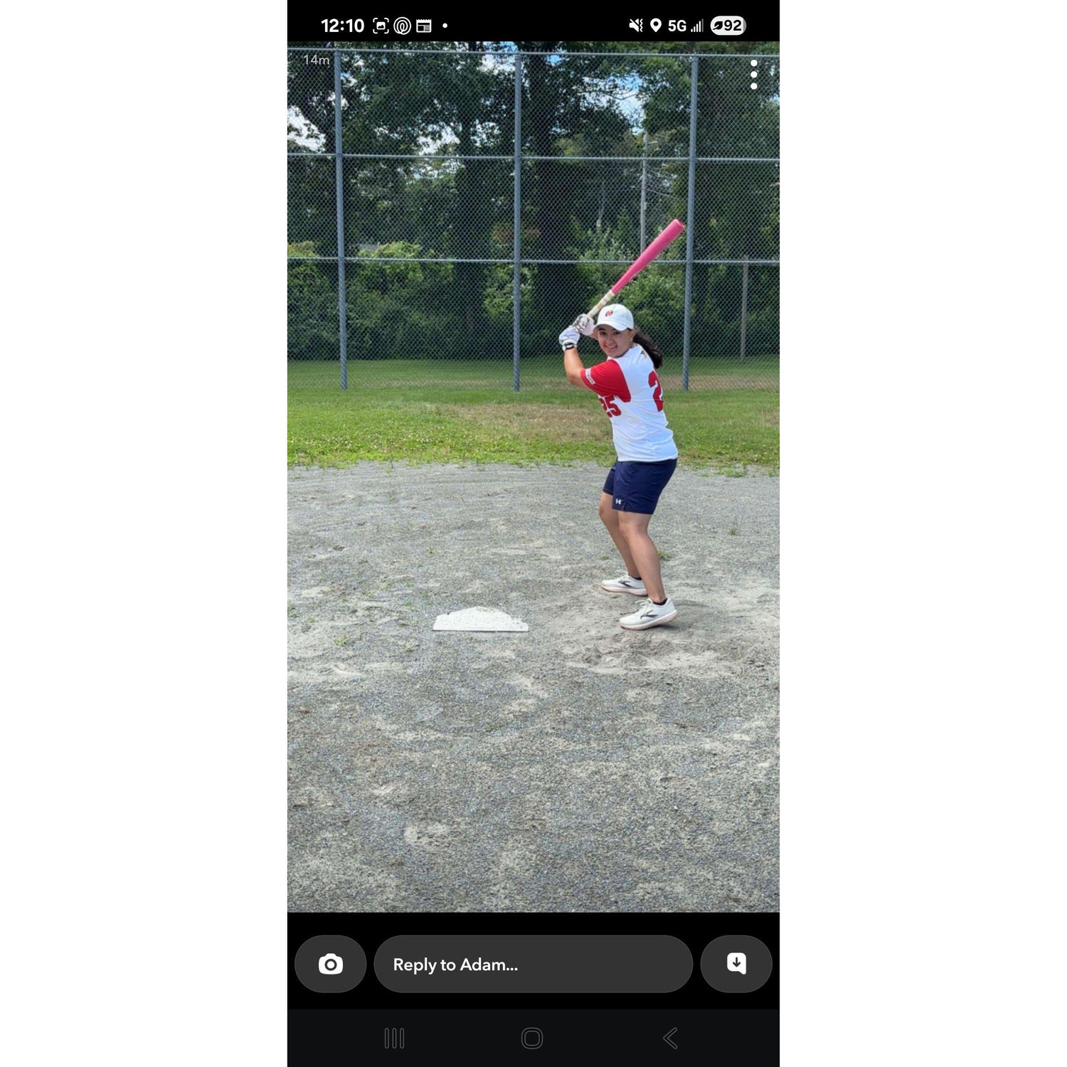 Had to hit the field when we took our first vacation together on the Cape.